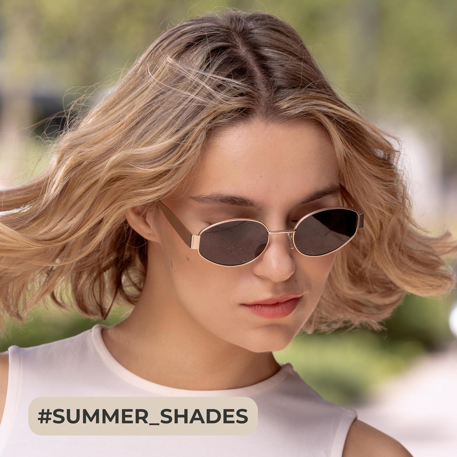 Gafas de Sol Retro Polarizadas Livho UV400 Ovaladas Metal