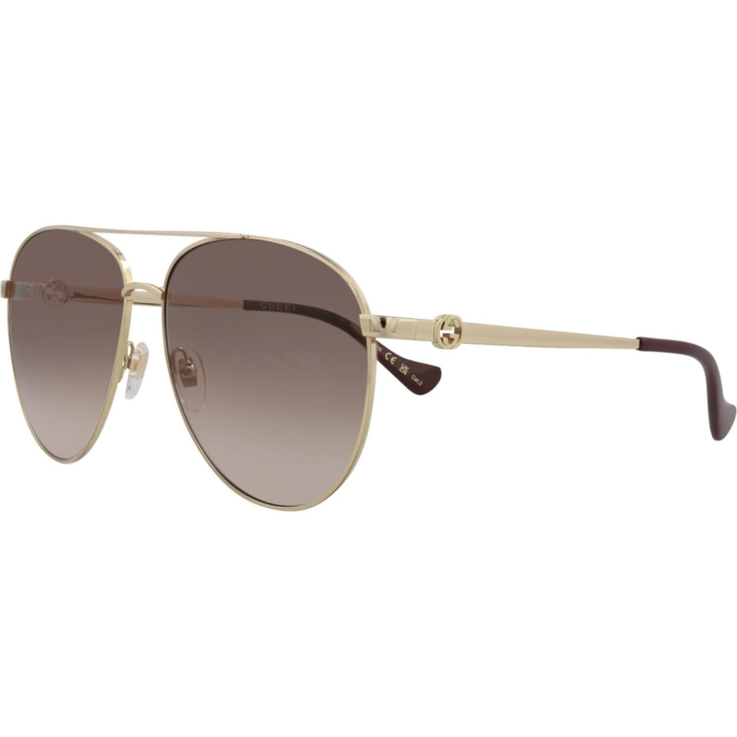 Gafas de sol aviador Gucci GG1088S-002 metal para mujeres