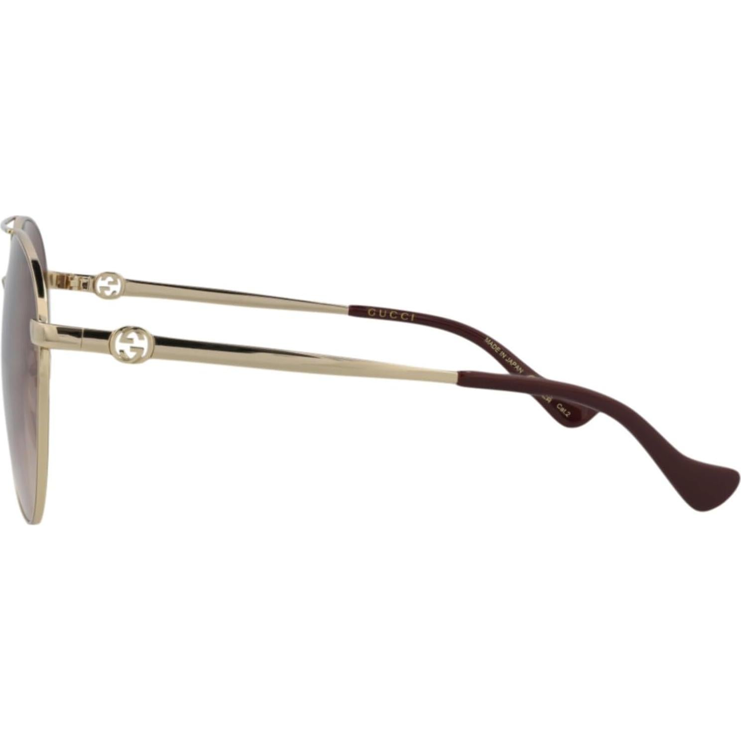 Gafas de sol aviador Gucci GG1088S-002 metal para mujeres