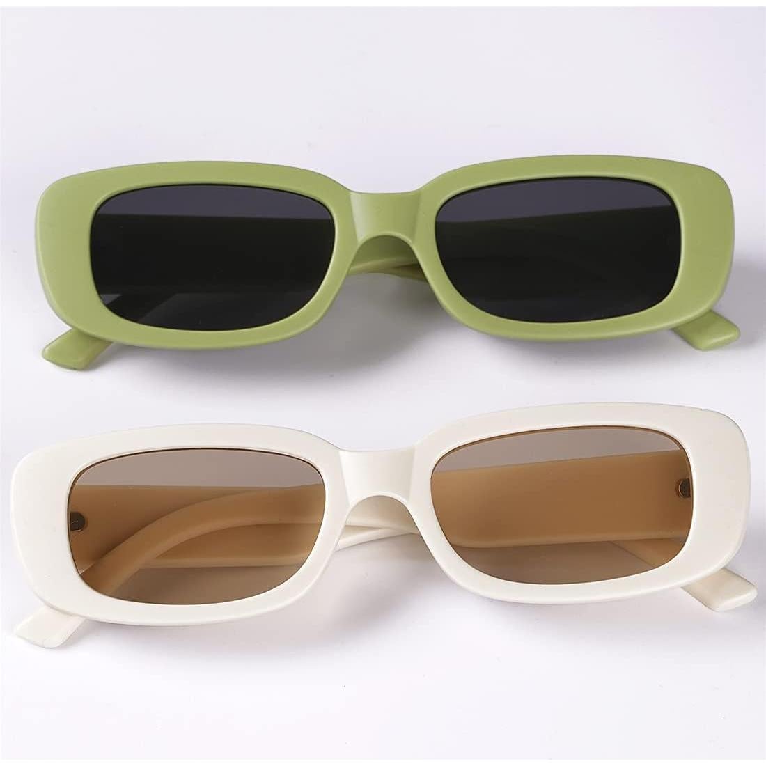 Gafas de Sol Retro Tskestvy UV400 Cuadradas para Mujeres