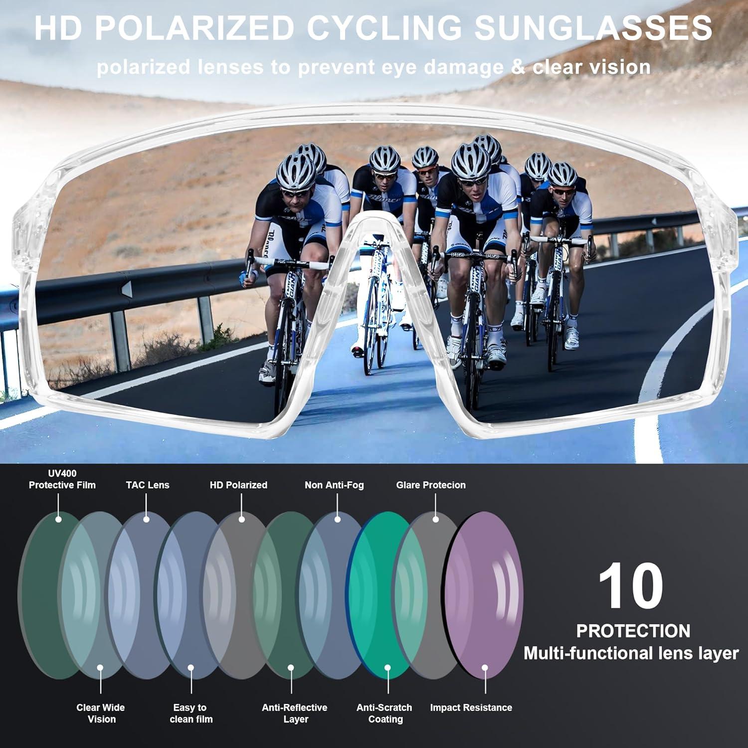 Gafas de sol deportivas Eyeezi Rds1001-C0000 UV400 Polarizadas