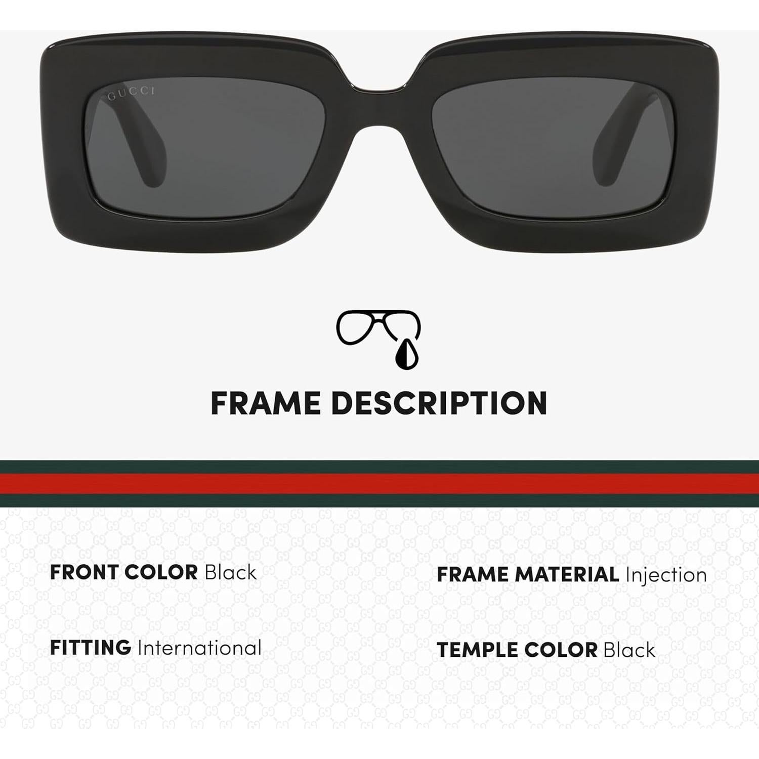 Gafas de Sol Gucci GG0811S Negras con Kit de Lujo eSHADES