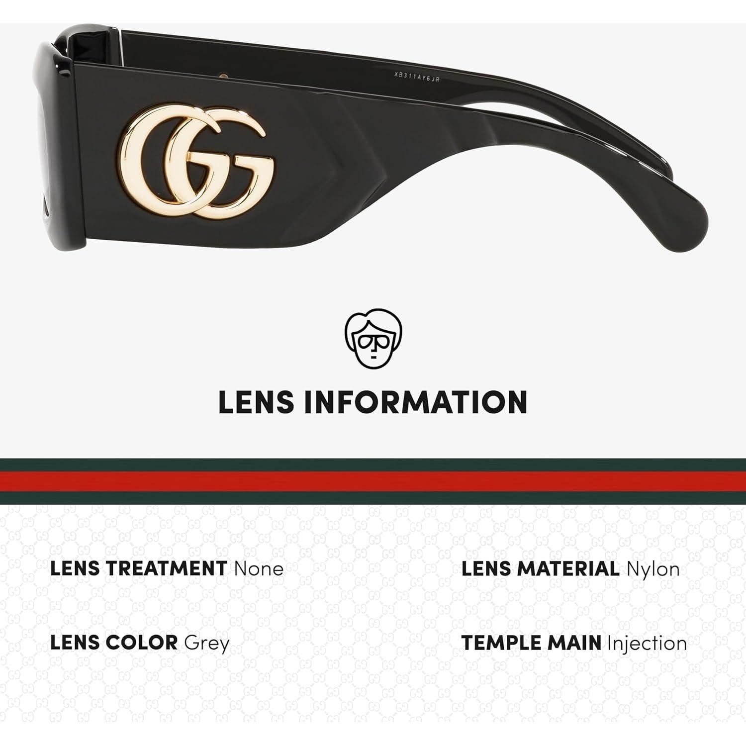 Gafas de Sol Gucci GG0811S Negras con Kit de Lujo eSHADES