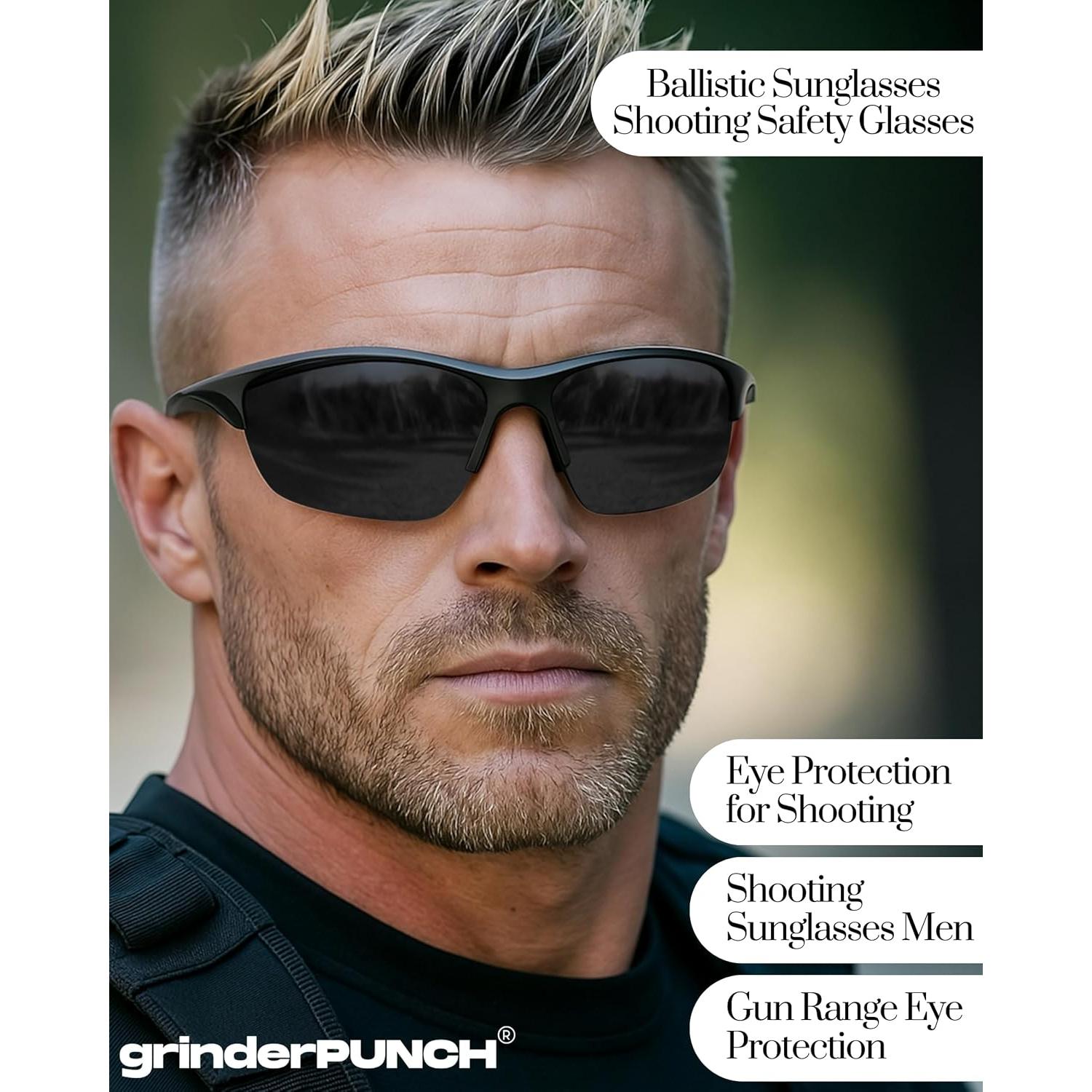 Gafas Tácticas de Tiro GrinderPUNCH Grado Militar UV 100%