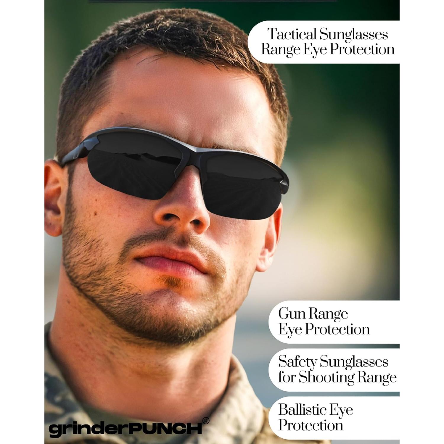 Gafas Tácticas de Tiro GrinderPUNCH Grado Militar UV 100%
