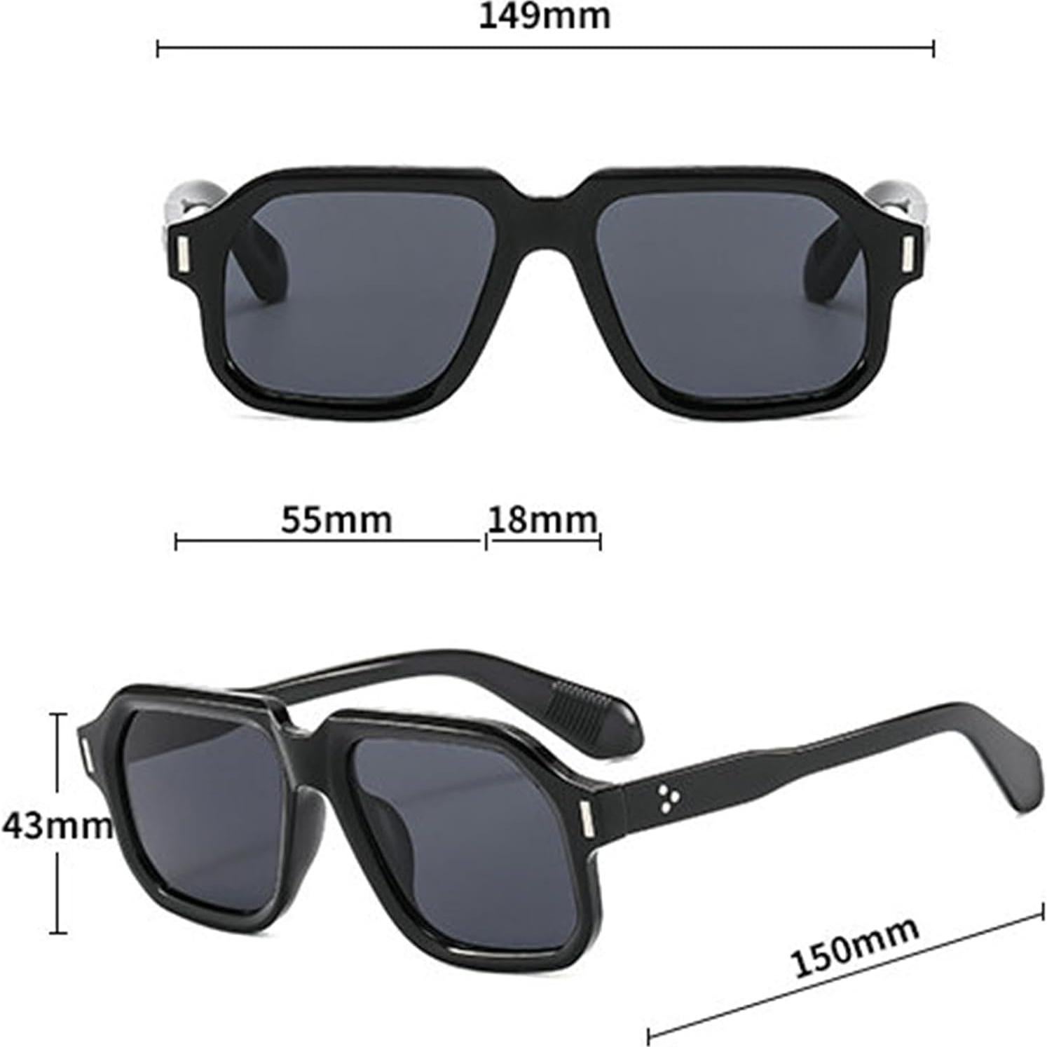 Gafas de sol cuadradas Trendy Willochra UV400 para mujeres