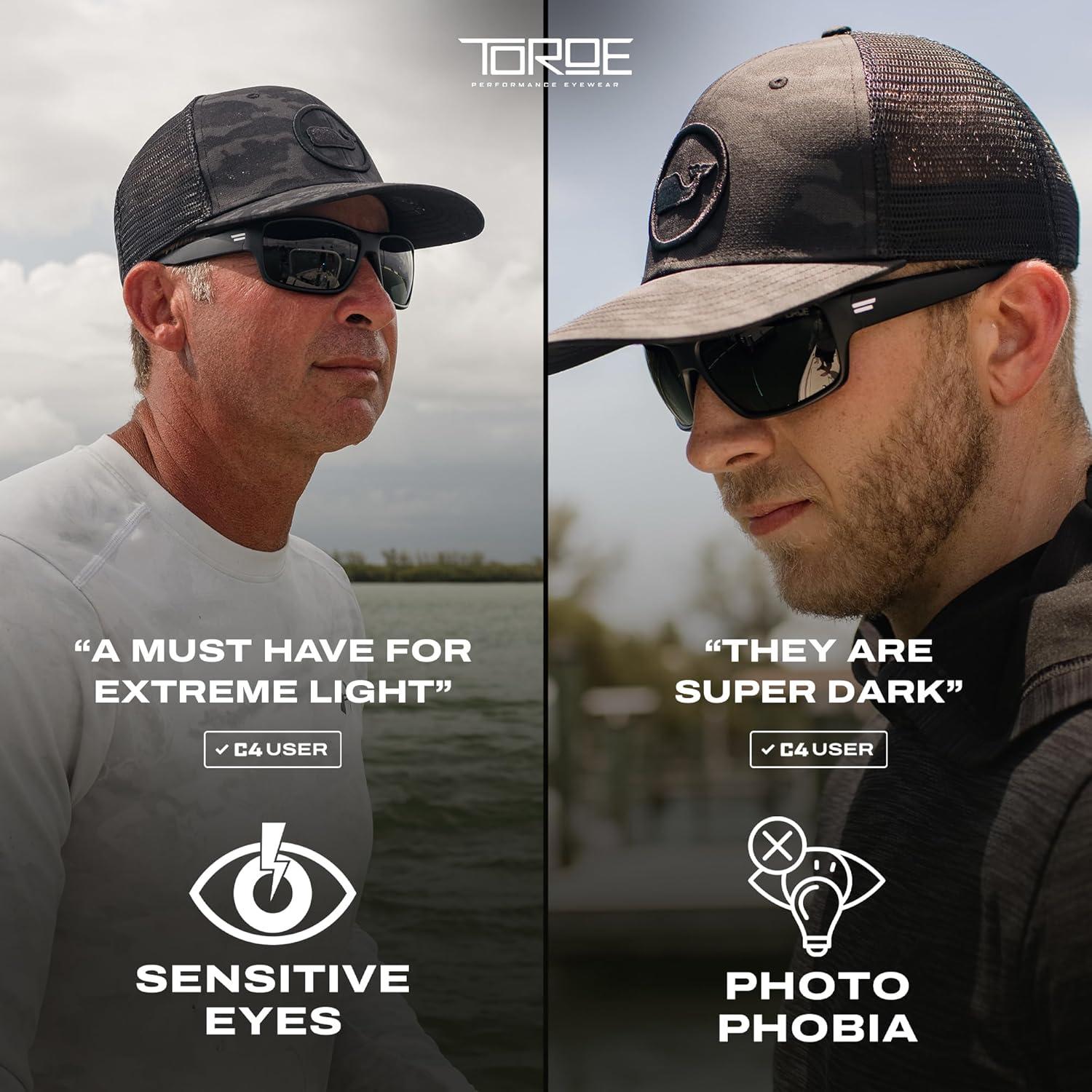 Gafas de sol polarizadas TOROE UV400 categoría 4 para hombres