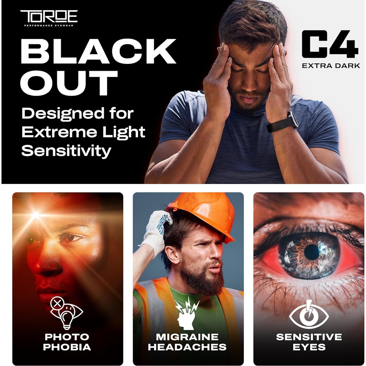 Gafas de sol polarizadas TOROE UV400 categoría 4 para hombres