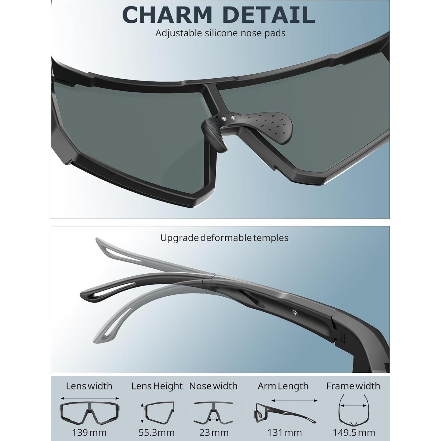 Gafas de sol KALIYADI UV400 para Hombres y Mujeres - Multicolor