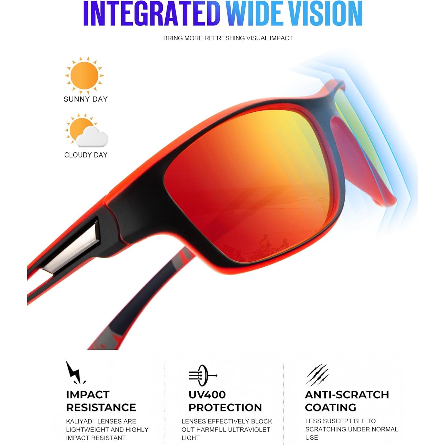 Gafas de sol polarizadas KALIYADI para hombres - Protección UV