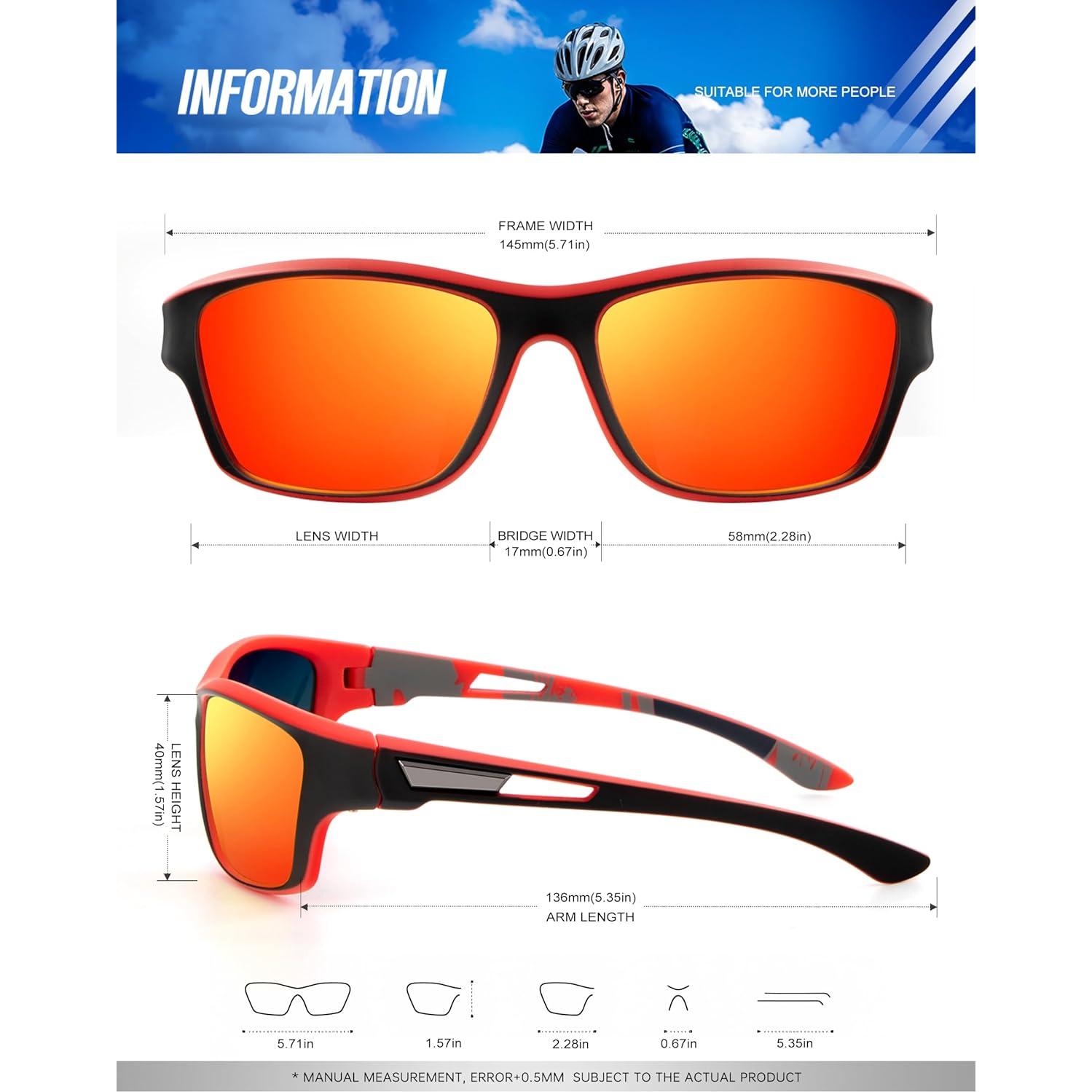 Gafas de sol polarizadas KALIYADI para hombres - Protección UV