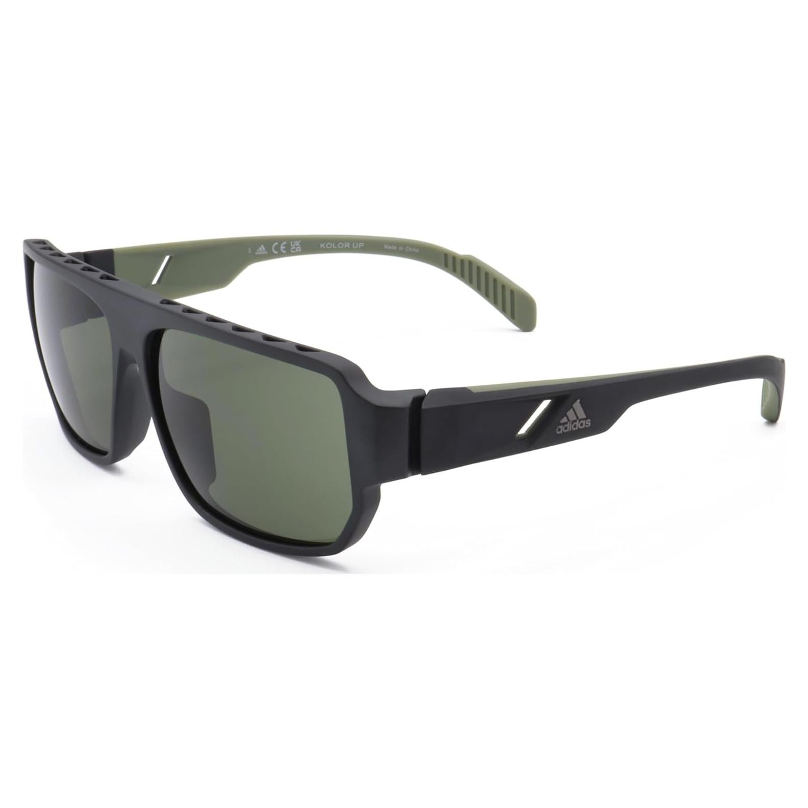 Gafas de Sol Adidas Sport SP 0038 02N Negro Mate Verde