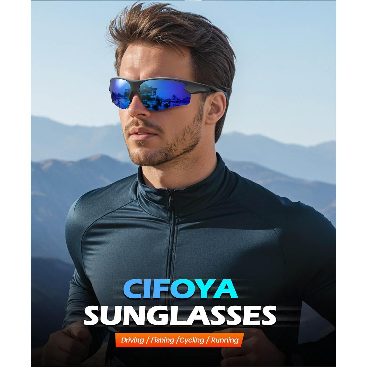 Gafas de sol deportivas polarizadas CIFOYA UV400 para hombre