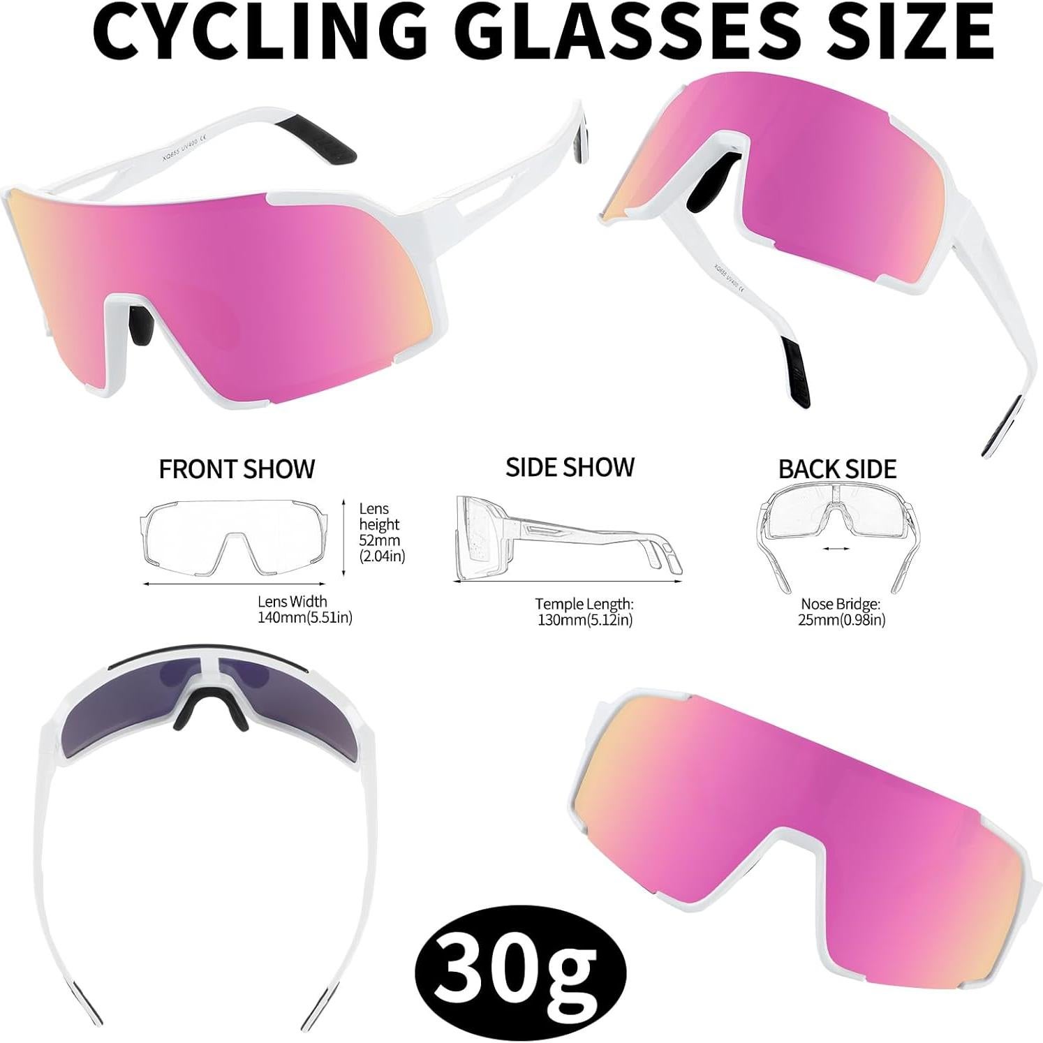 Gafas de sol deportivas OULAIQI Xq-655 UV400 para ciclismo