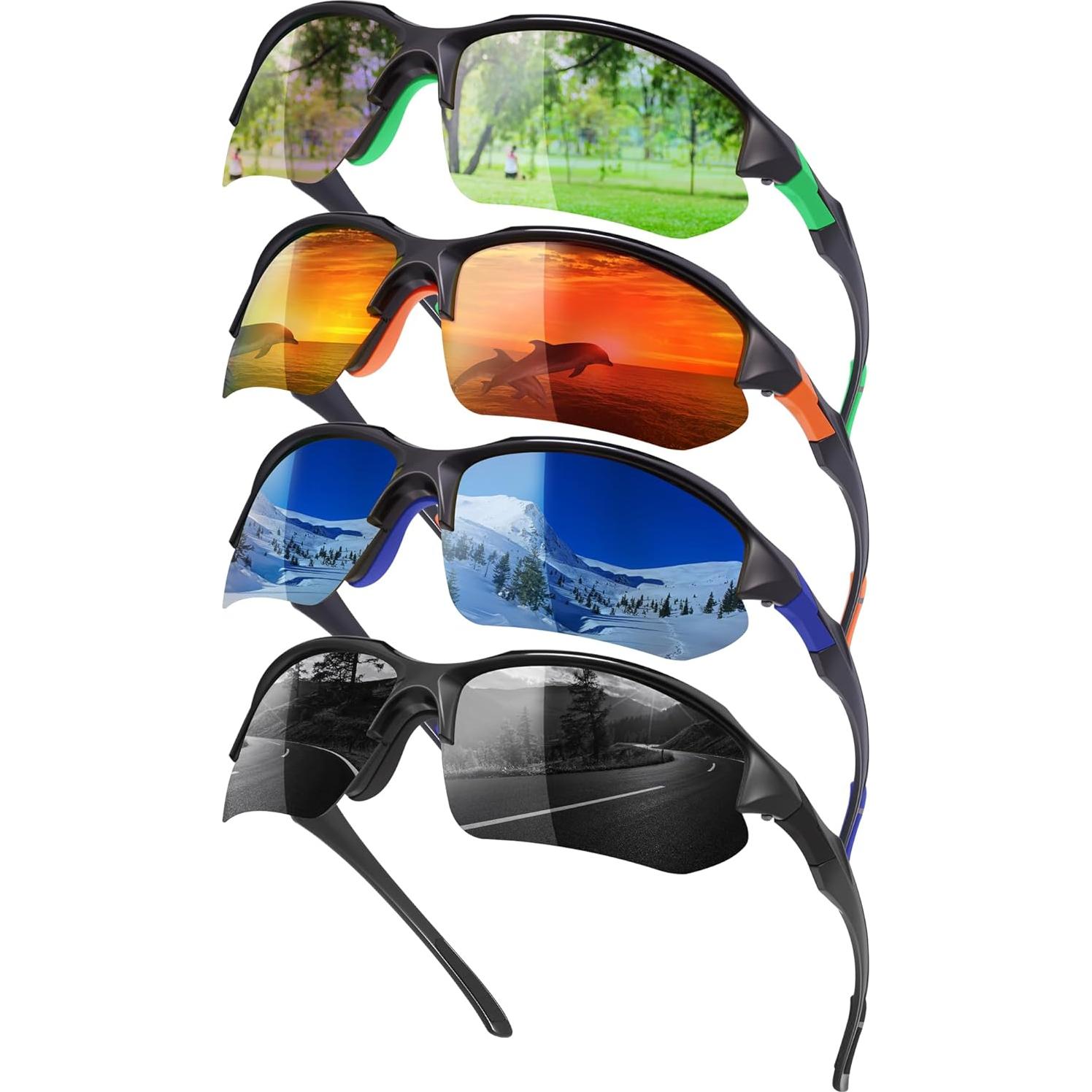 Paquete de 4 Gafas de Sol Deportivas Polarizadas GGSTDDUP
