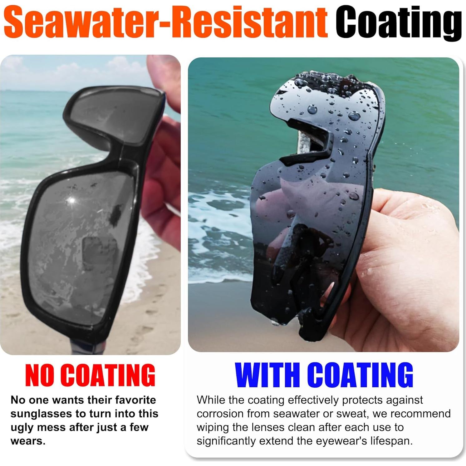 Gafas de sol deportivas polarizadas TR90 para adultos - Negro