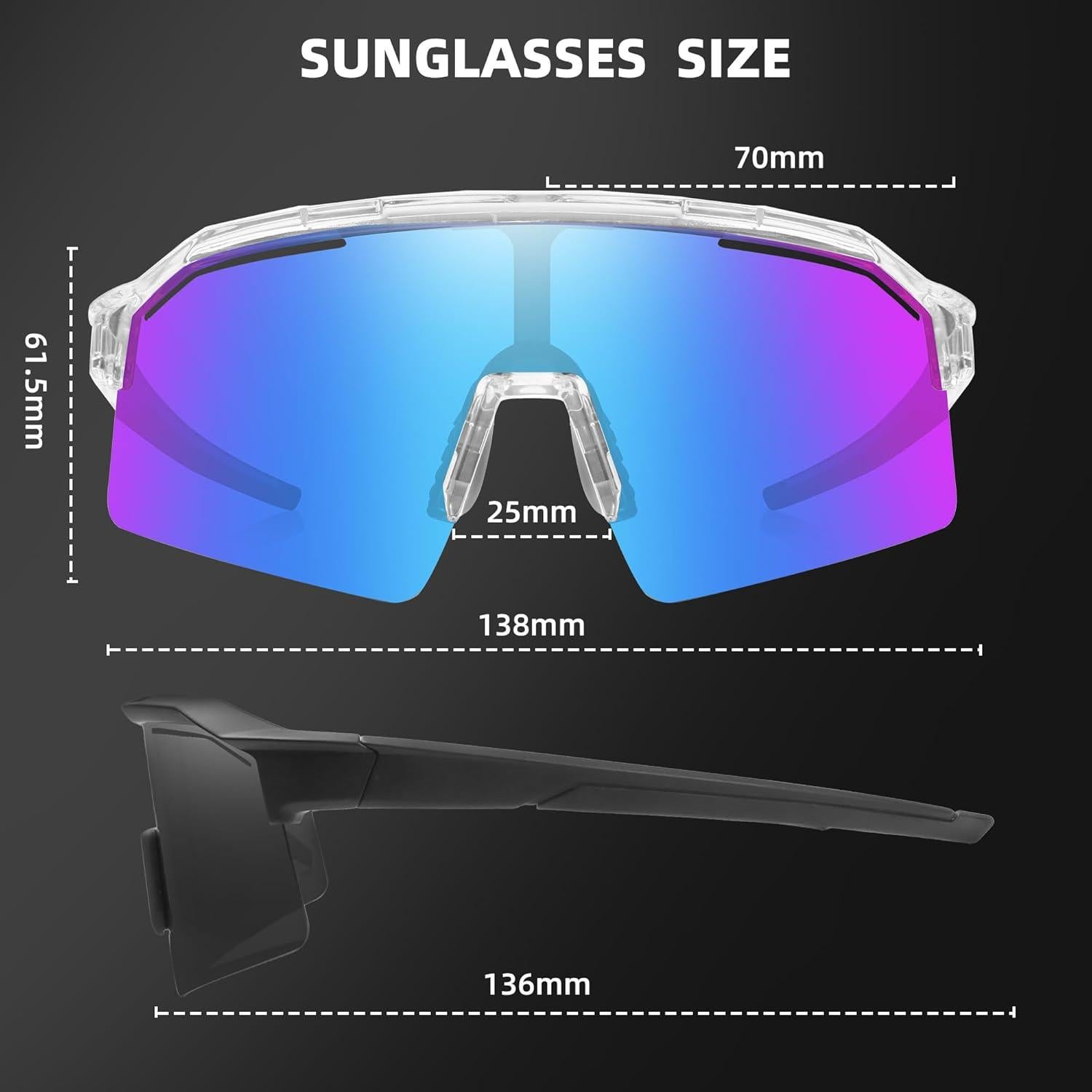 Gafas de sol deportivas polarizadas Sunbowglint UV400 irrompibles