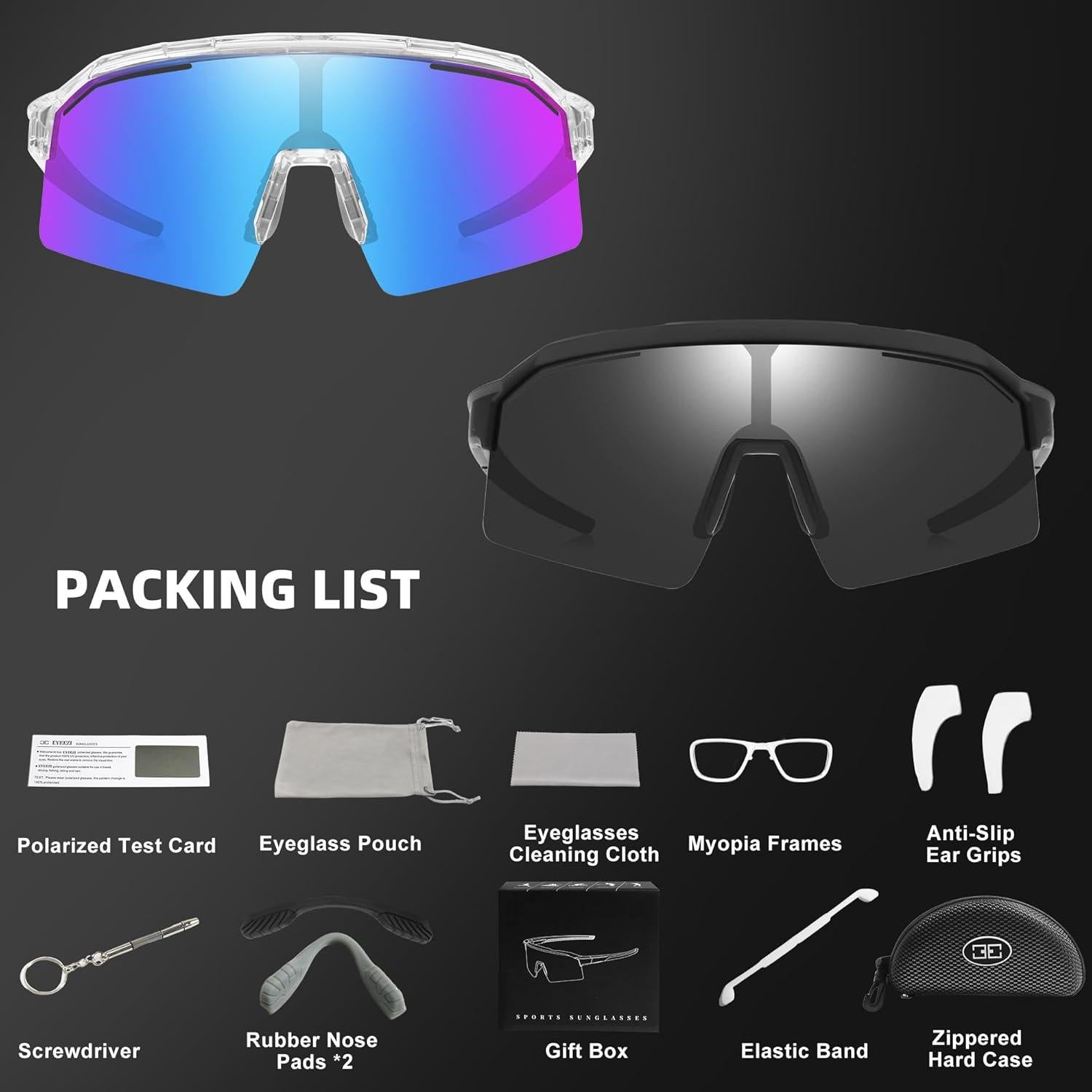 Gafas de sol deportivas polarizadas Sunbowglint UV400 irrompibles