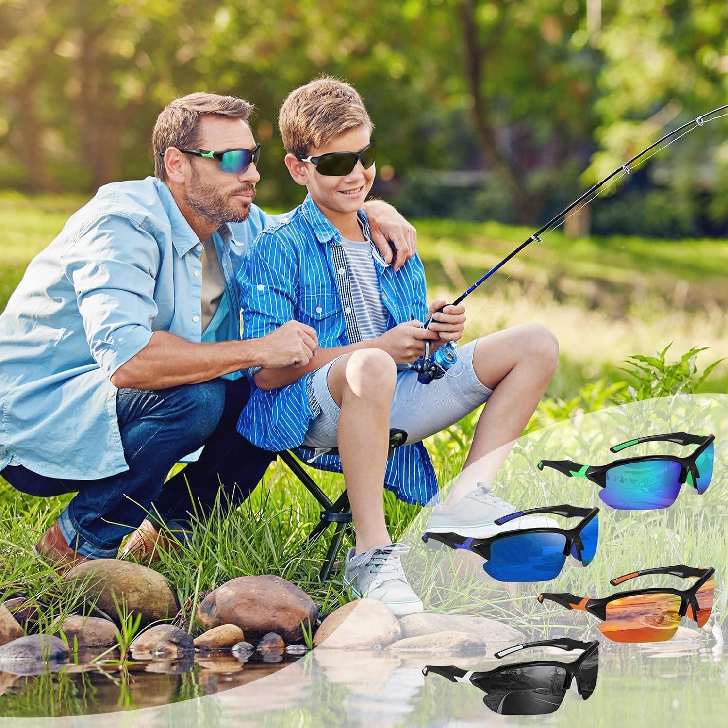 Paquete de 4 Gafas de Sol Deportivas Polarizadas UV400