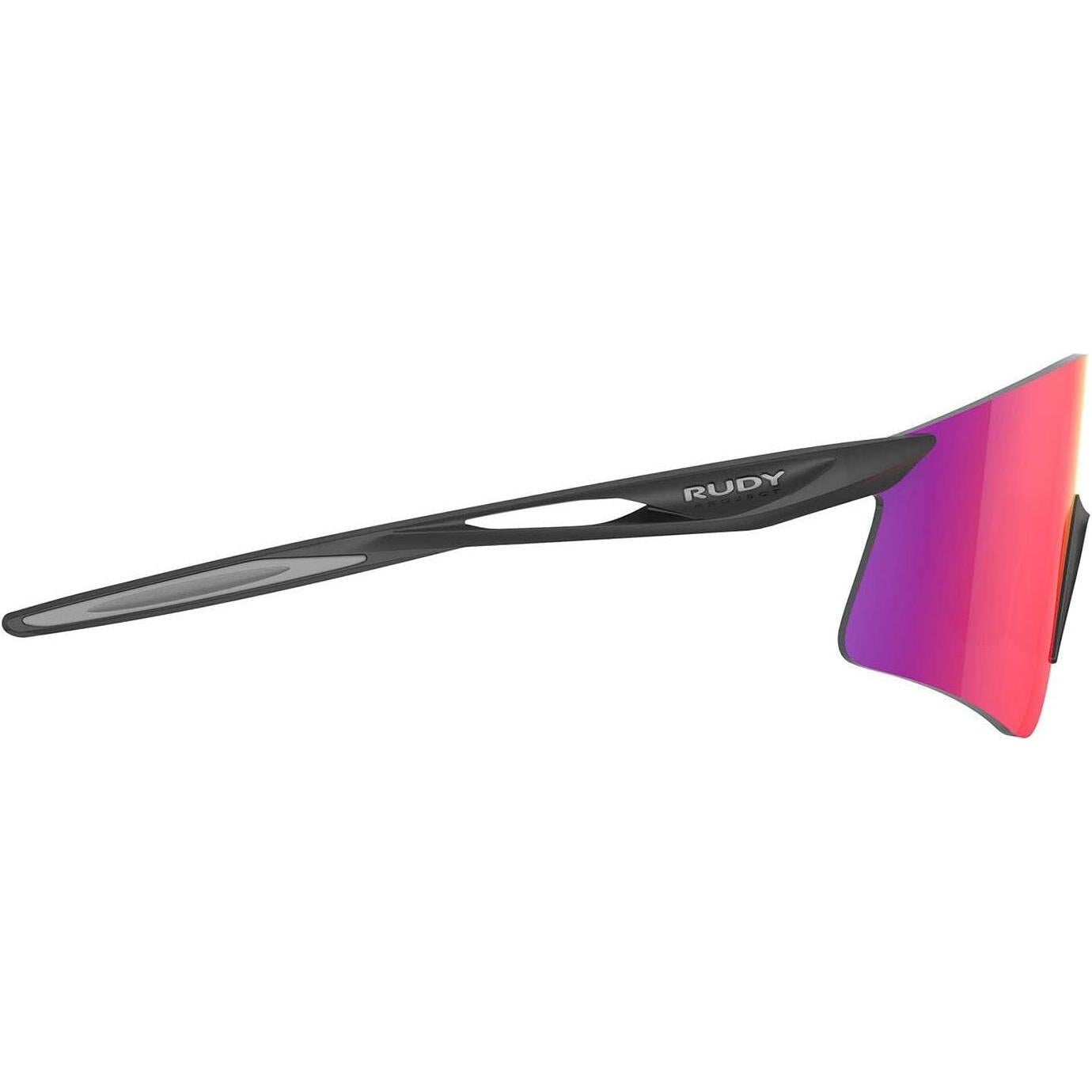 Gafas de Sol Astral X Sport Shield - Negro Mate con Lentes Rojas