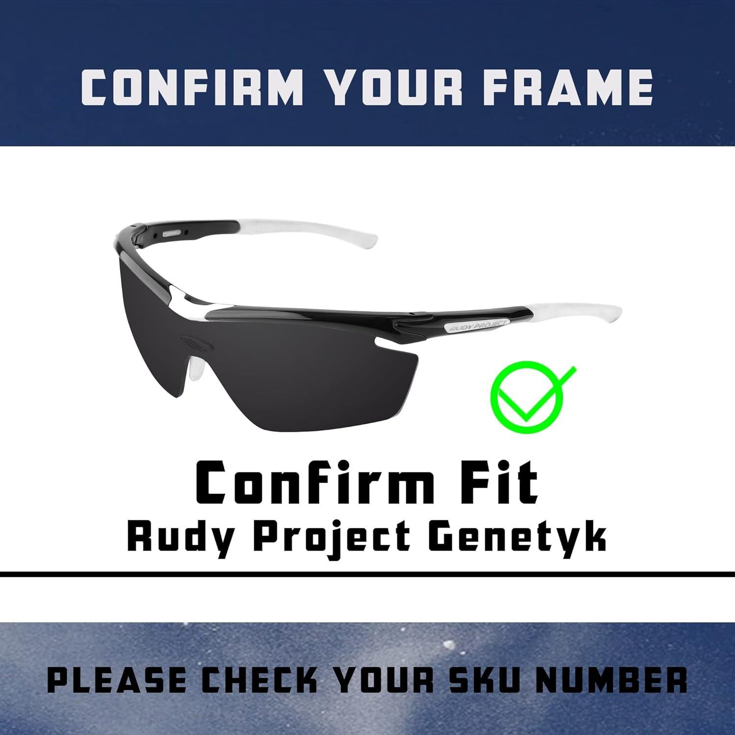 Lentes de Reemplazo Genetyk Predrox Negro Oscuro Polarizados