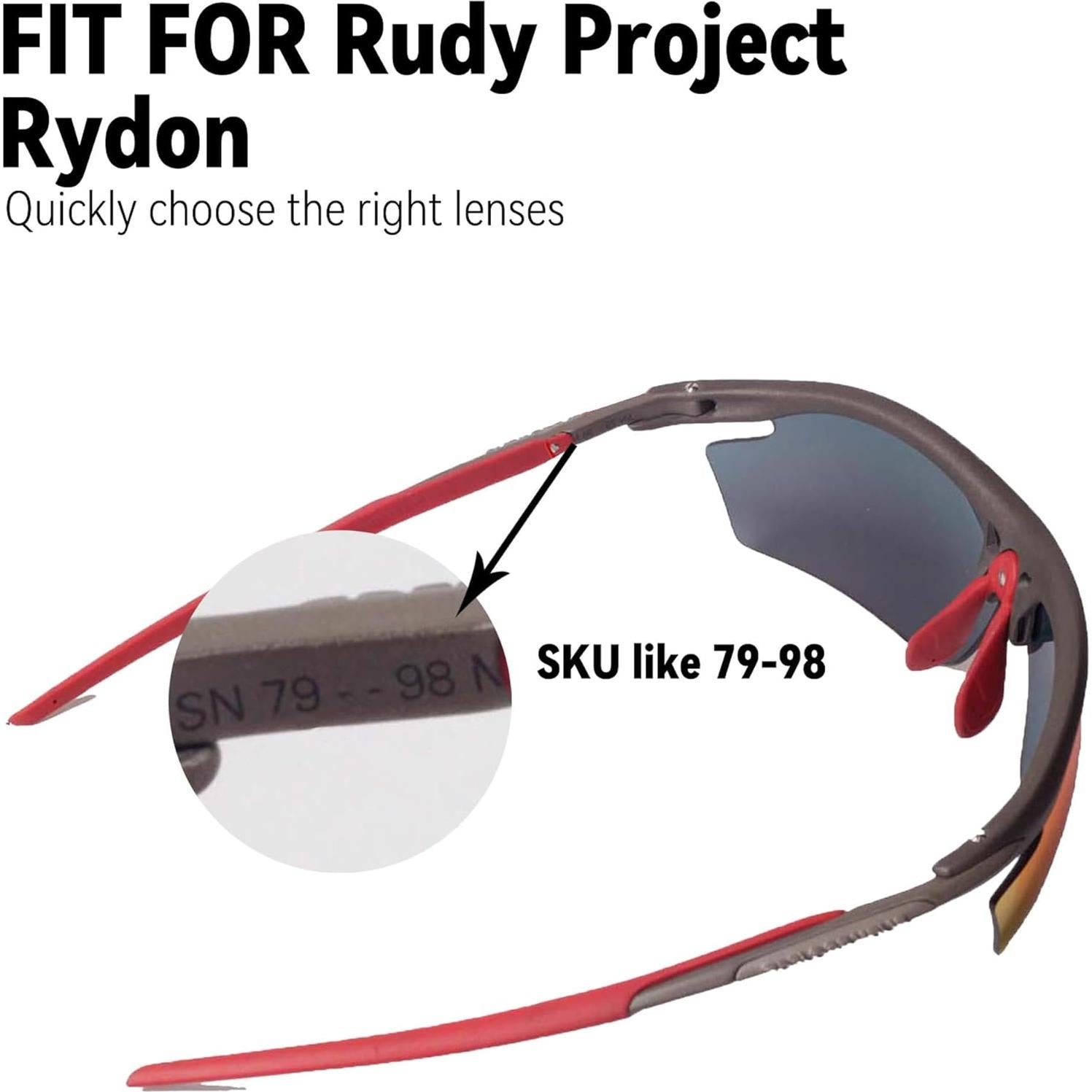 Lentes de Reemplazo Rudy Project Rydon Rojo No Polarizado