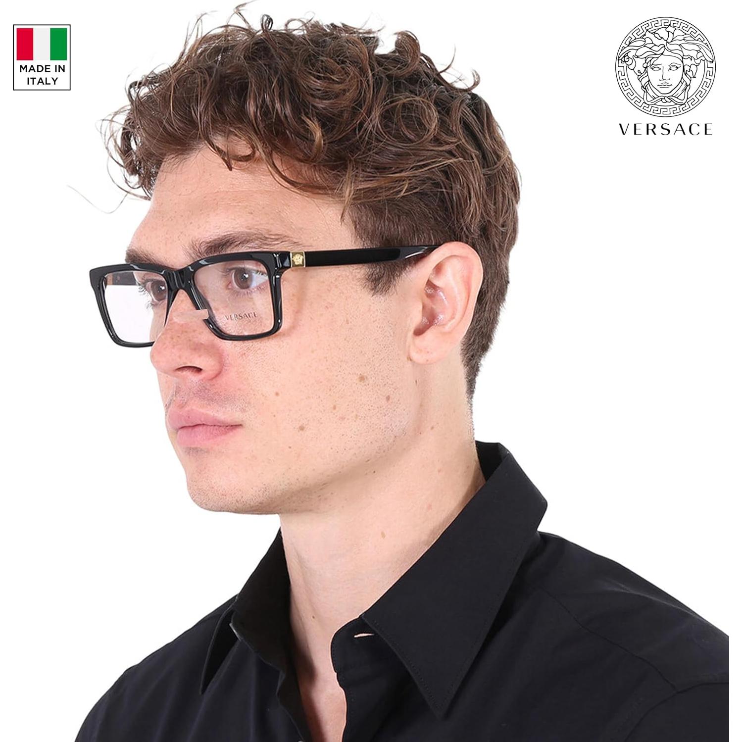 Gafas Versace VE3328 No Polarizadas para Hombre - Acetato Negro