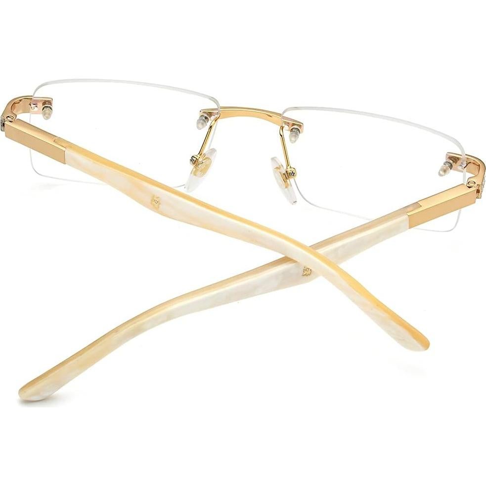 Gafas de Cuerno de Búfalo Hepidem con Lentes de Lujo y Circonio