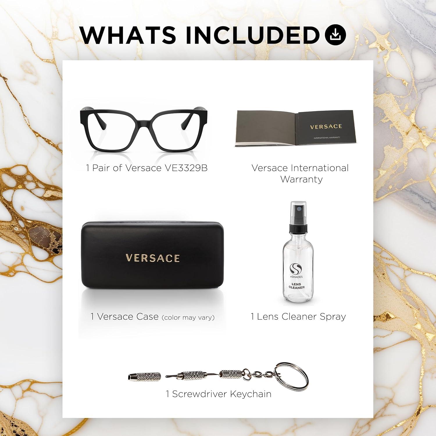 Gafas Versace VE3329B No Polarizadas para Mujeres - Marco Cuadrado