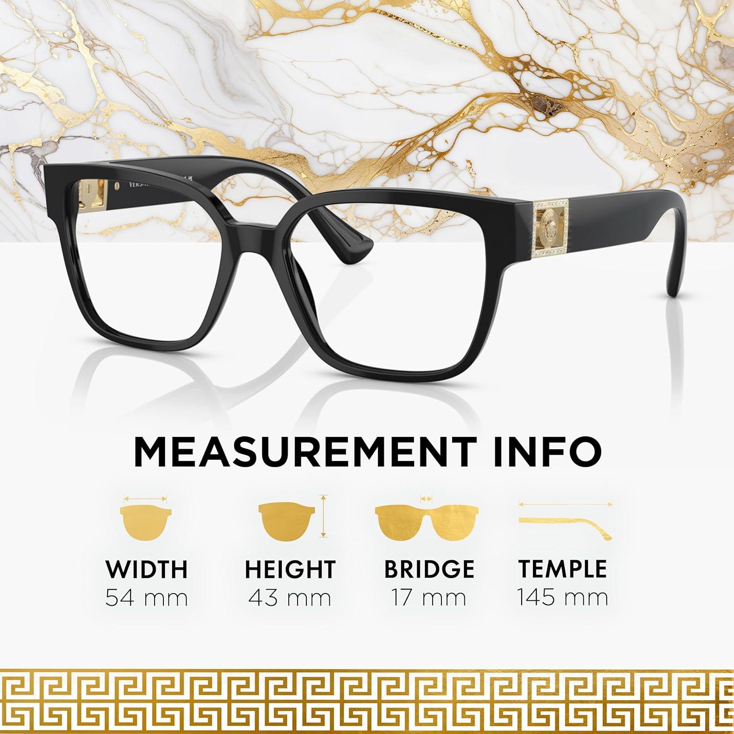 Gafas Versace VE3329B No Polarizadas para Mujeres - Marco Cuadrado