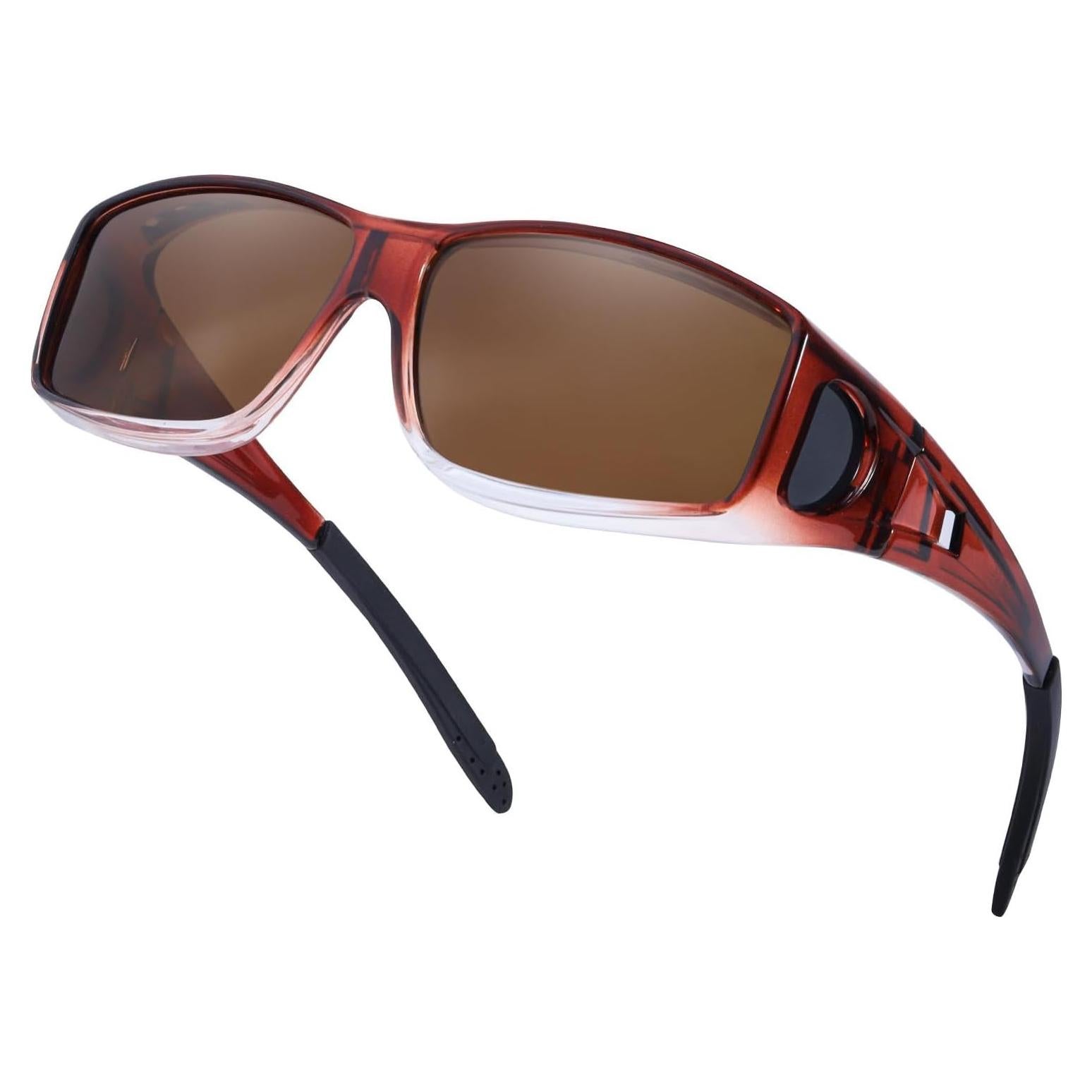 Gafas de sol polarizadas VIEWBETTER Fit Over UV400 Marrón