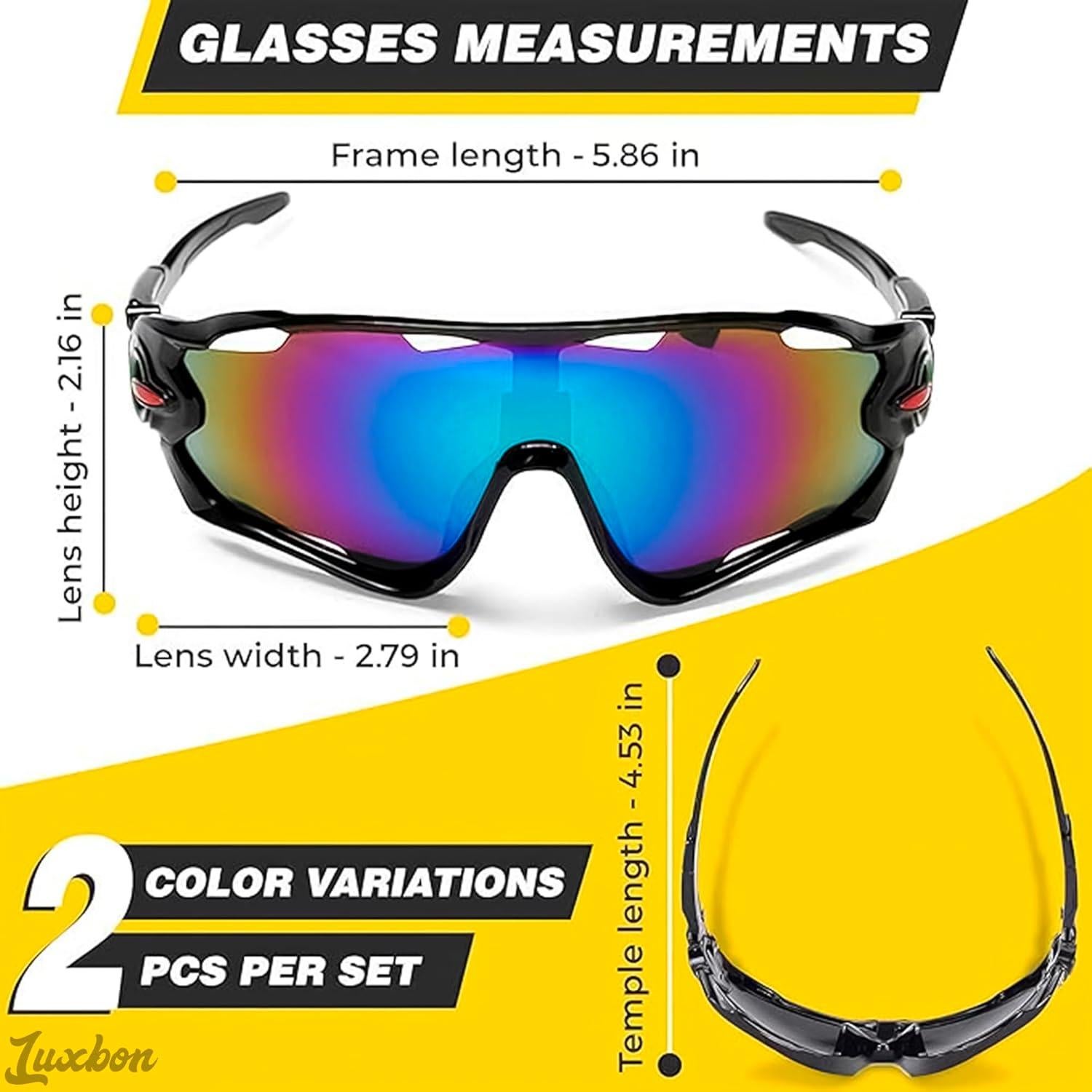 Gafas de Sol Deportivas Ligeras y Resistentes UV para Hombres