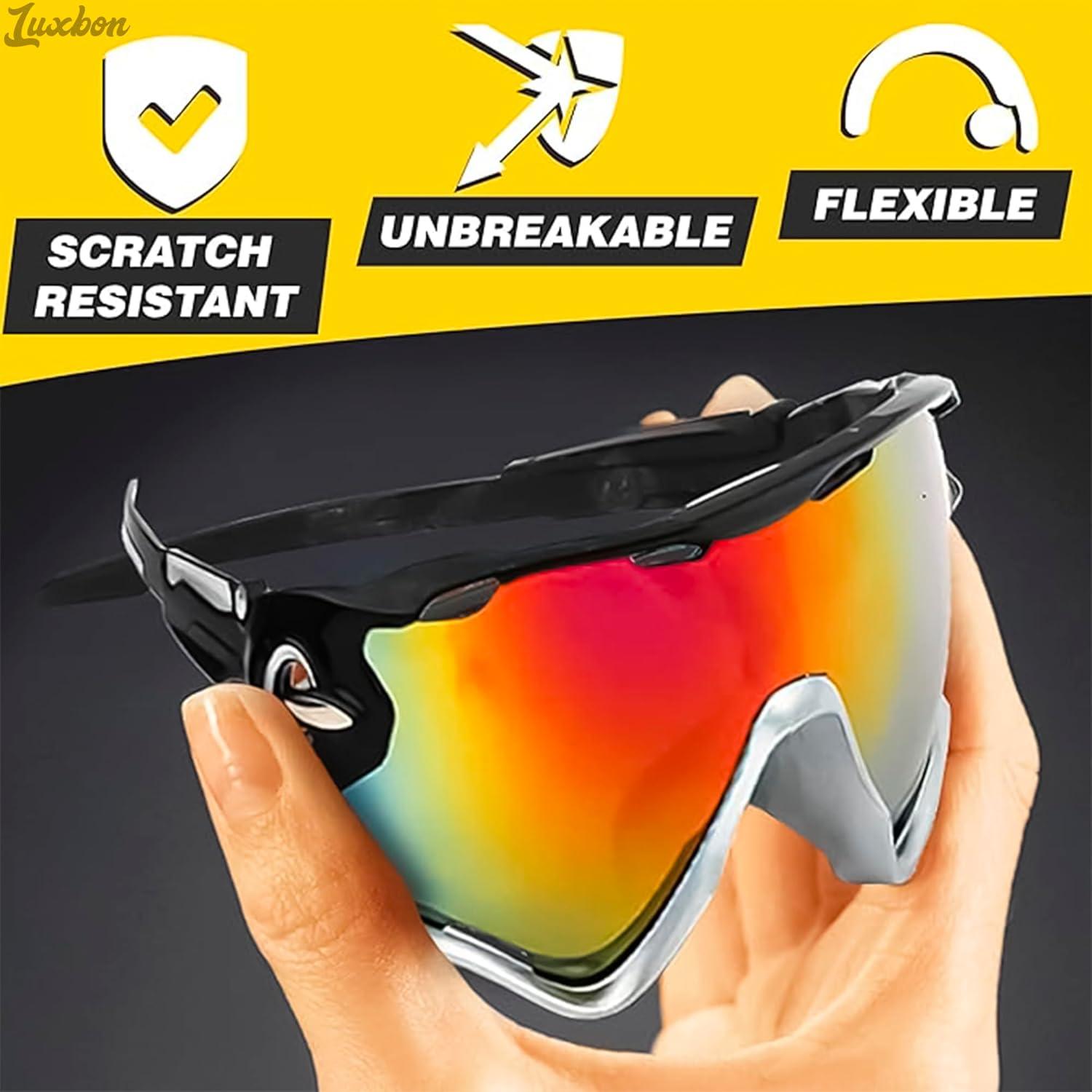 Gafas de Sol Deportivas Ligeras y Resistentes UV para Hombres