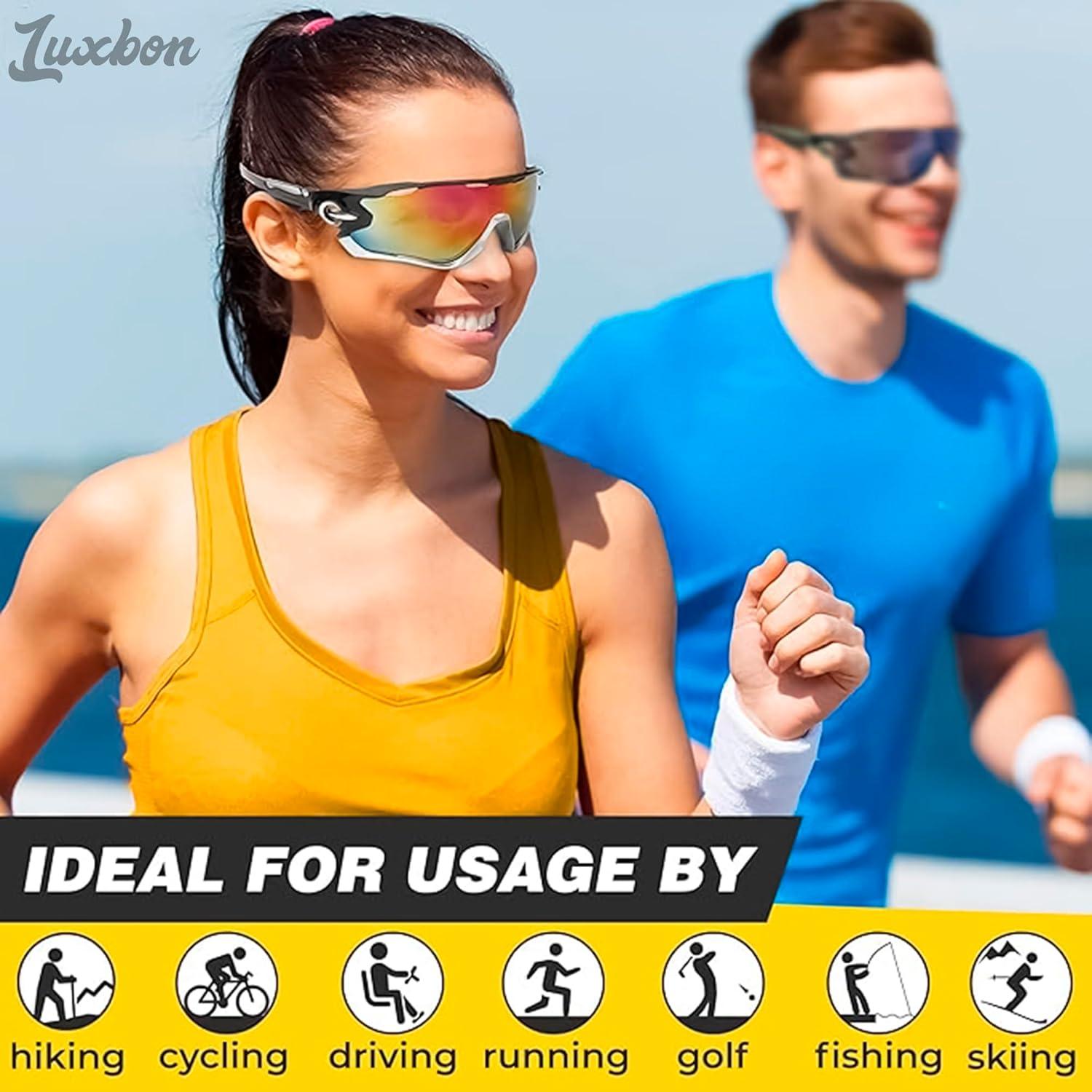 Gafas de Sol Deportivas Ligeras y Resistentes UV para Hombres