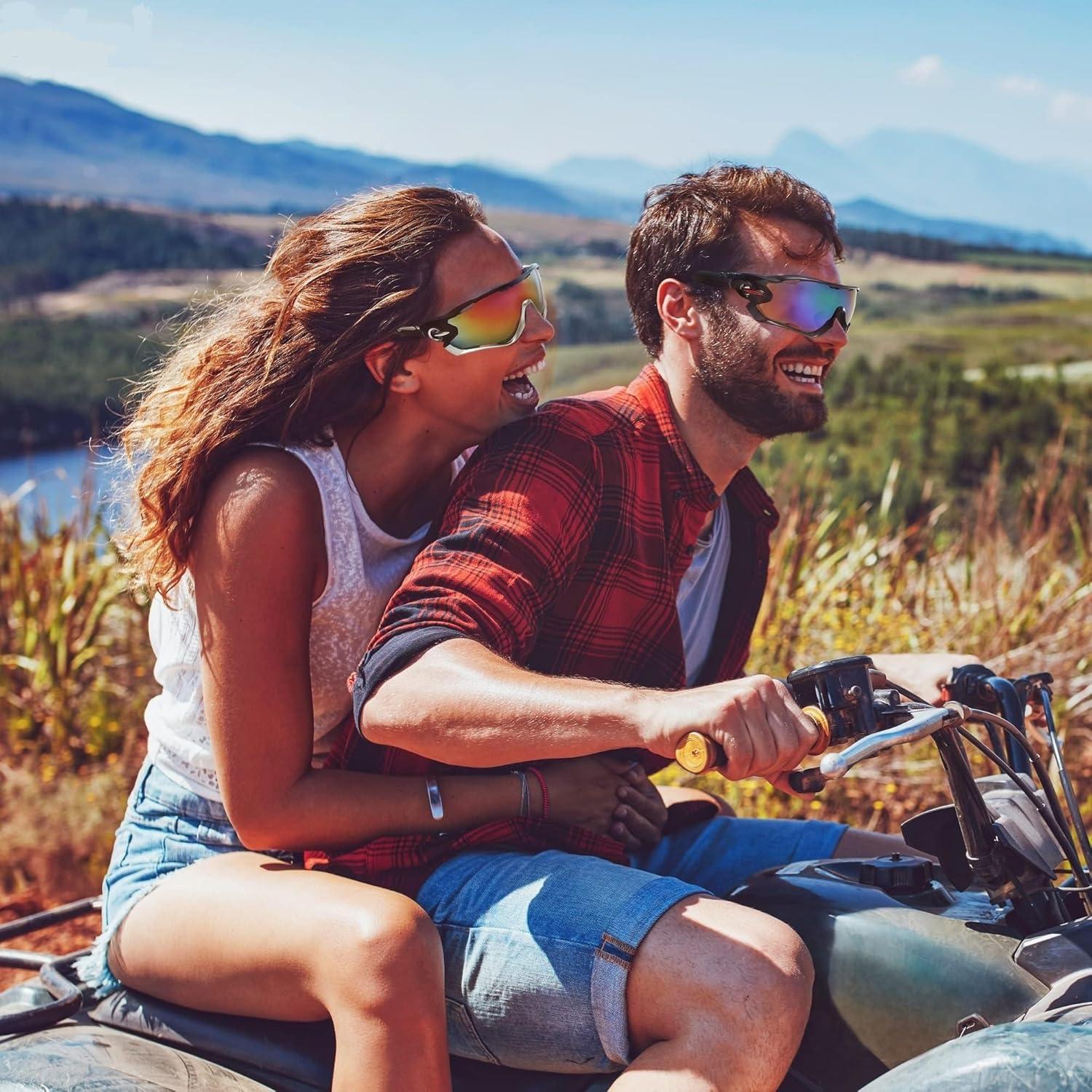 Gafas de Sol Deportivas Ligeras y Resistentes UV para Hombres