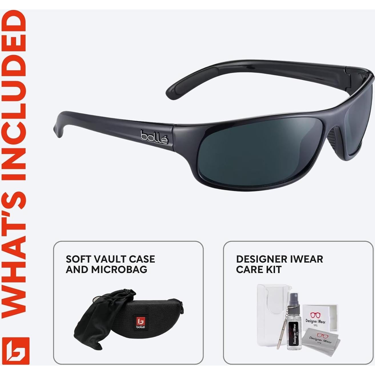 Gafas de Sol Bollé Anaconda 64mm Polarizadas para Hombres