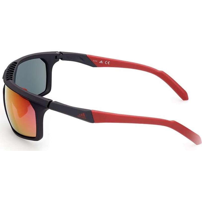 Gafas de Sol Adidas Sport SP003002 Negro/Rojo 100% UV