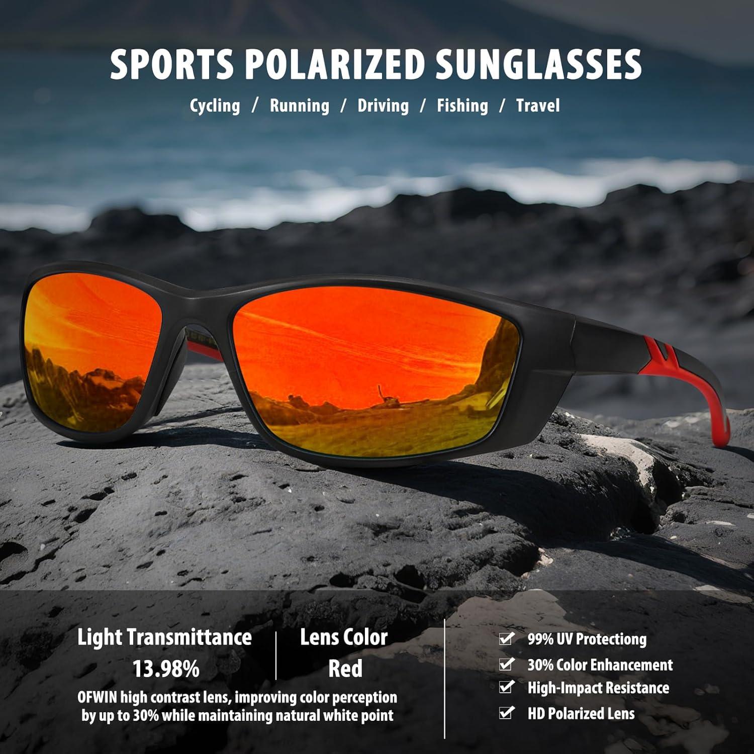 Gafas de sol deportivas OFWIN polarizadas UV400 unisex