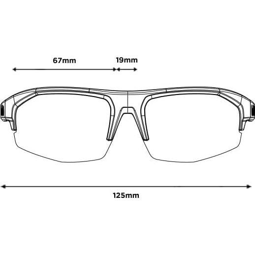 Gafas de Sol Rectangulares Bollé BS004003 Bolt 2.0 S - Negro