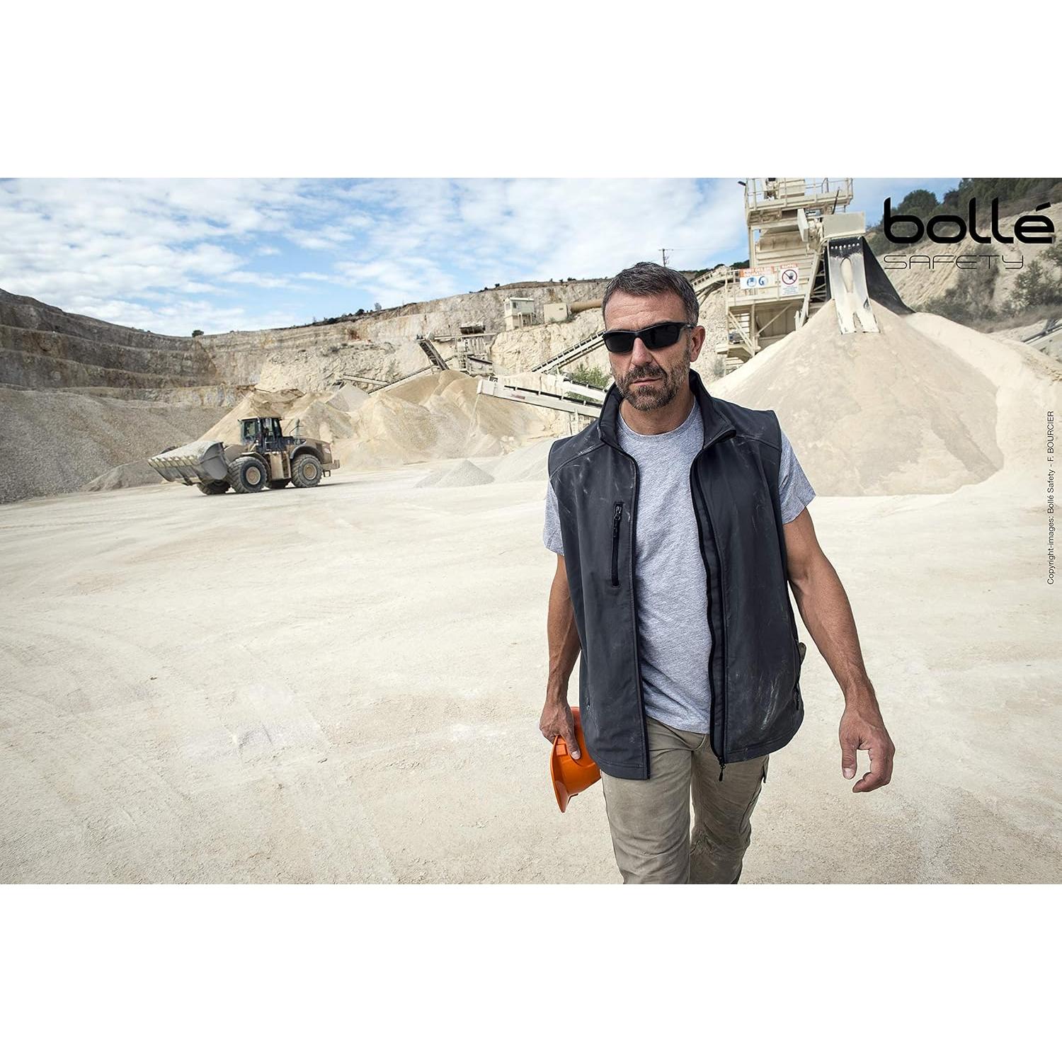 Gafas de Seguridad Bolle BAXPOLWFS Polarizadas Marco Negro Azul