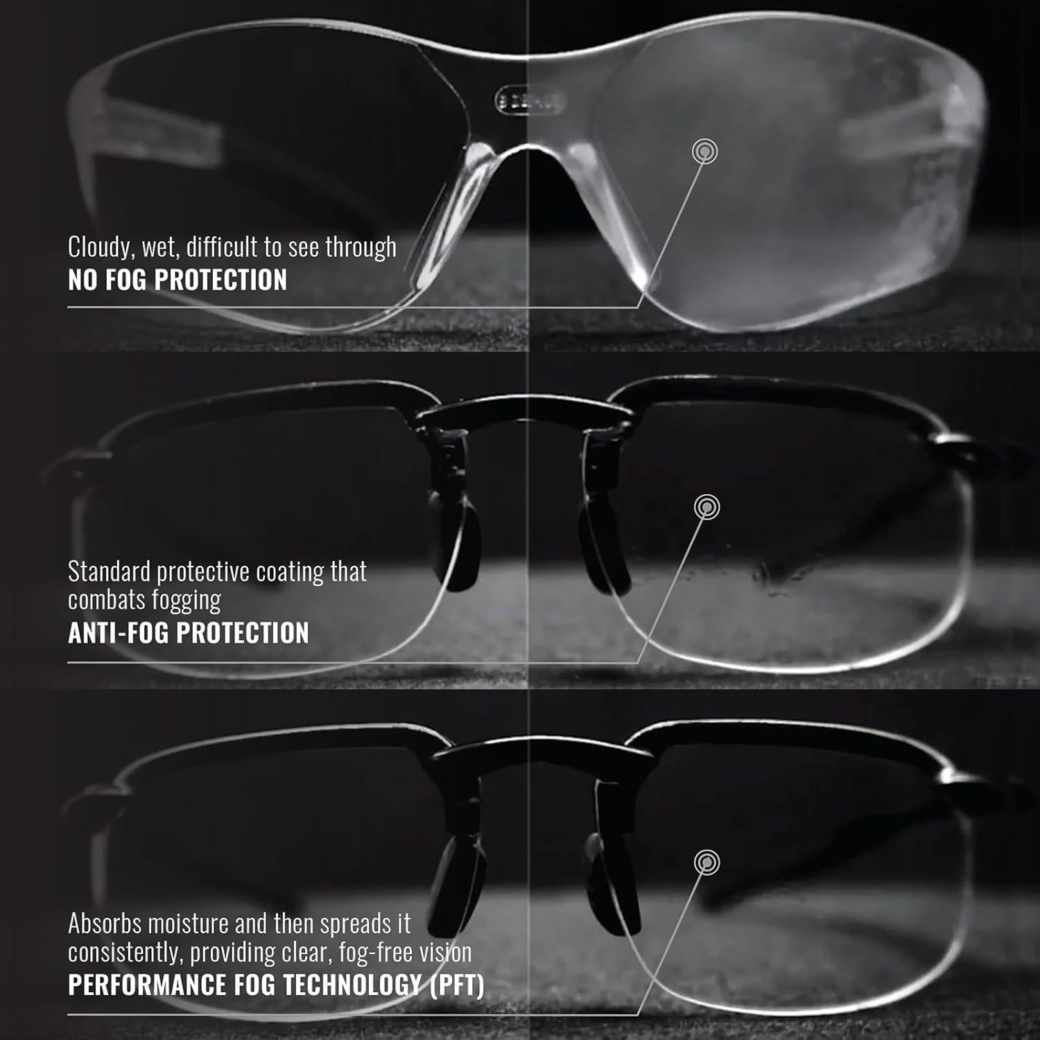 Gafas de Seguridad Bullhead Crevalle Antivaho UV Lentes Espejo Azul