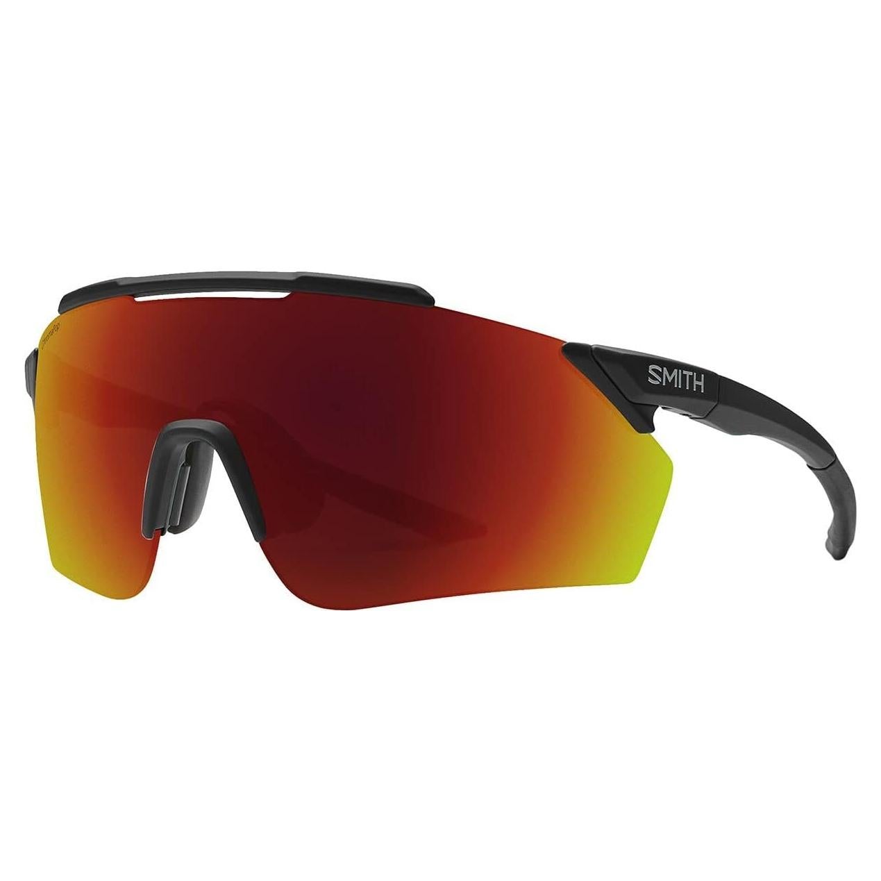 Gafas de sol Smith Ruckus unisex - Negro mate, lente espejo rojo