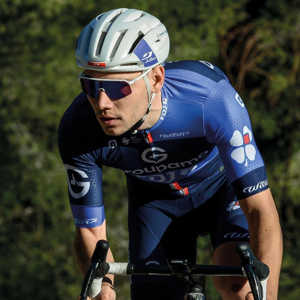 Gafas de sol Julbo Intensity Performance UV 100% - Marco blanco, Lente azul