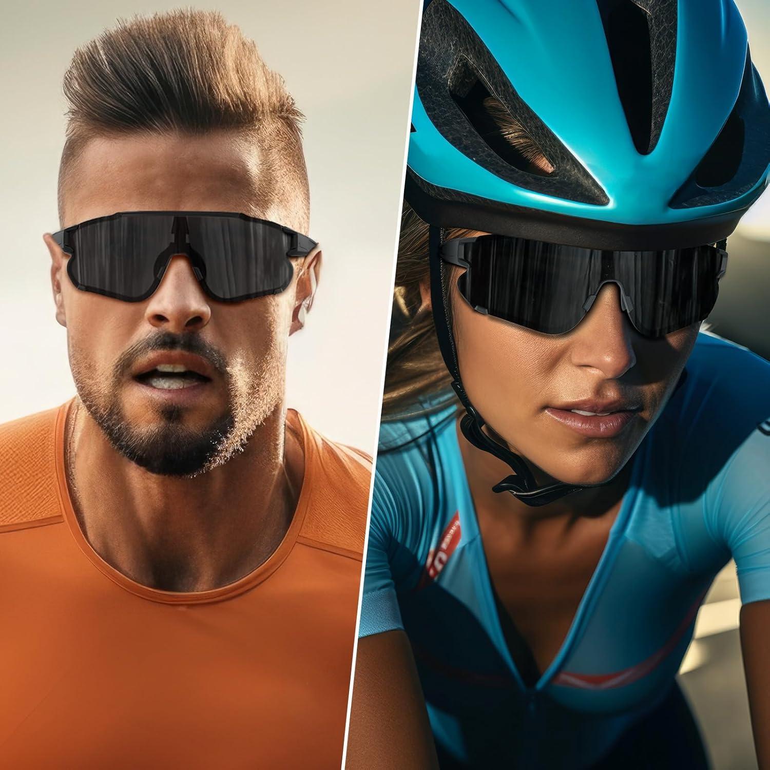 Gafas de sol deportivas polarizadas UV400 para correr y ciclismo