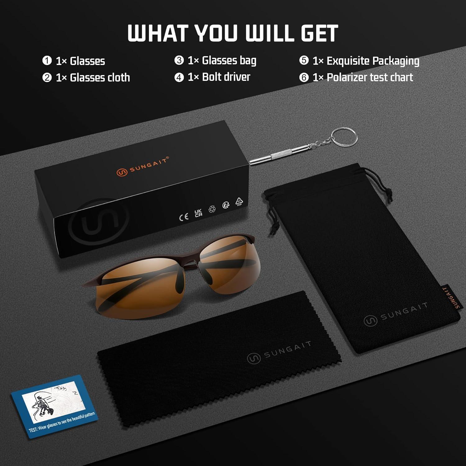 Gafas de Sol Deportivas Sungait Ultra-Ligeras Polarizadas UV400