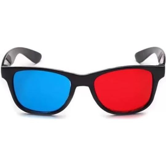 Gafas 3D Anáglifas Rojas y Azules Fansoftiks - 4 Piezas