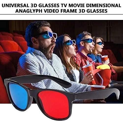 Gafas 3D Anáglifas Rojas y Azules Fansoftiks - 4 Piezas