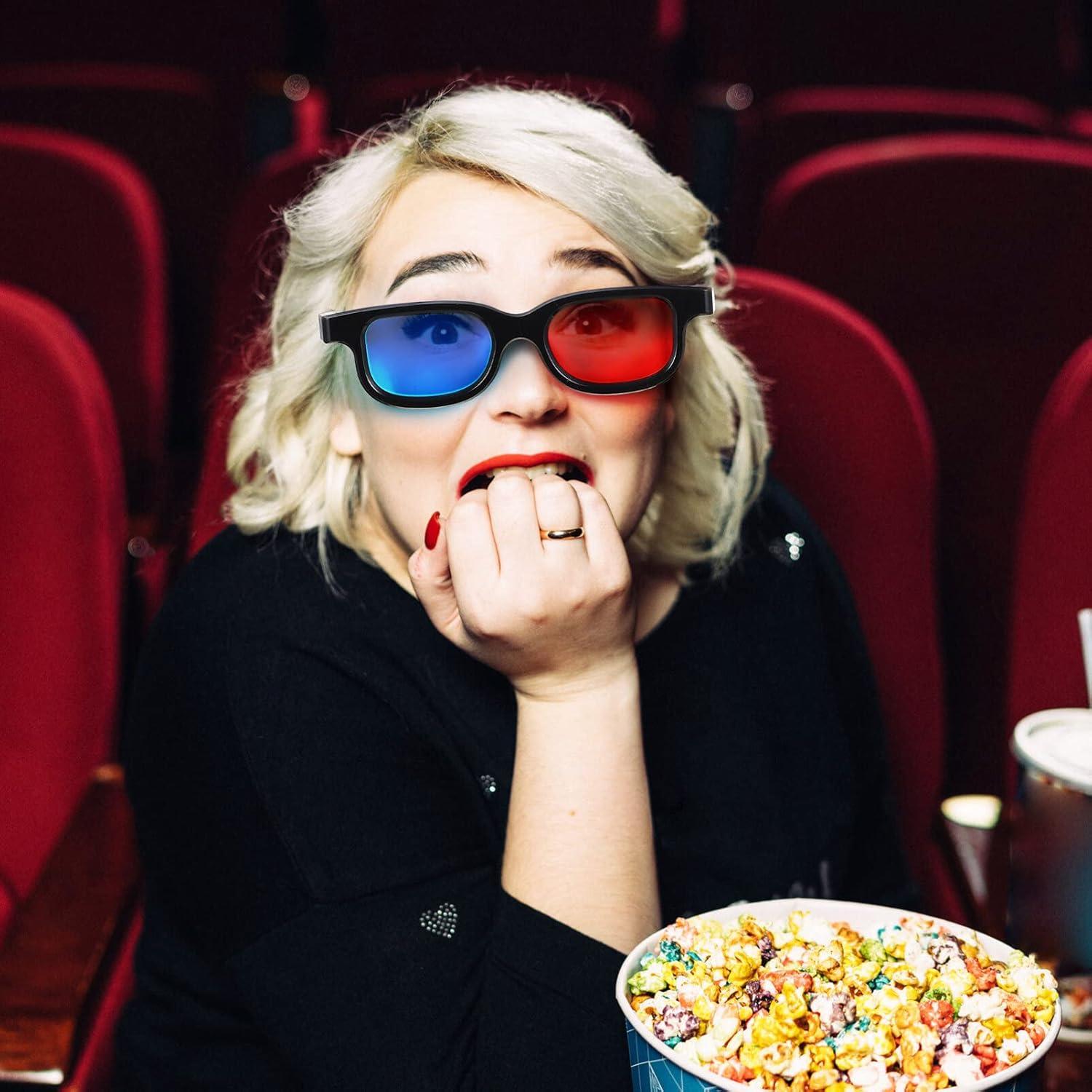 Gafas 3D Estereoscópicas MAGICLULU 10 Pcs Rojo-Azul