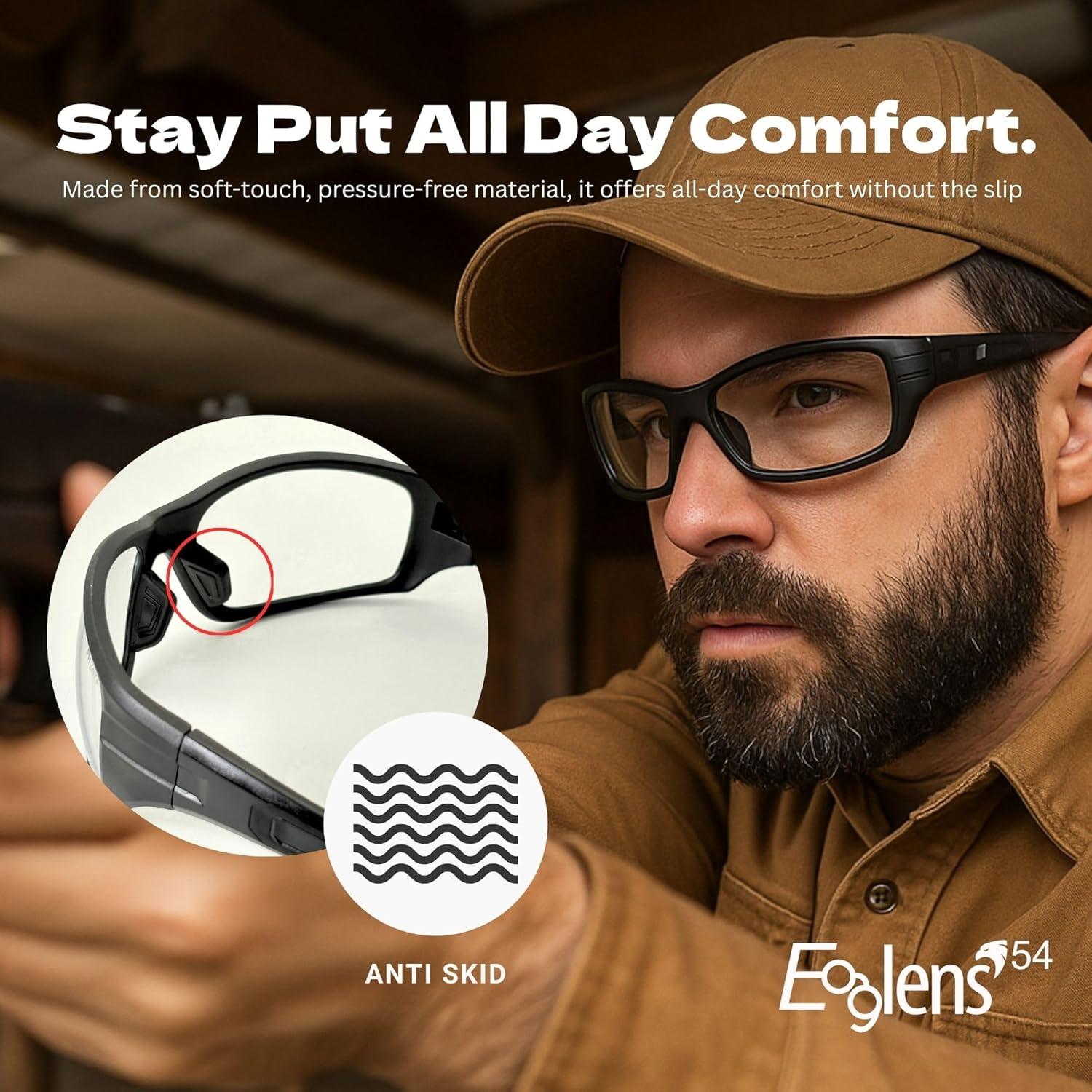 Gafas de Seguridad Anti Niebla Fotoquímica Z87.1 UV - Adulto Unisex