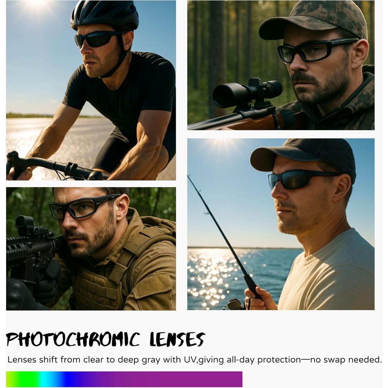 Gafas de Seguridad Anti Niebla Fotoquímica Z87.1 UV - Adulto Unisex